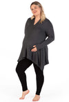 Maternity Bamboo V Neck Tunic Top