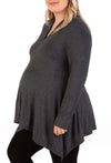 Maternity Bamboo V Neck Tunic Top