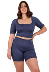 Seamless High Waist Midi Biker Shorts - 3 Pack