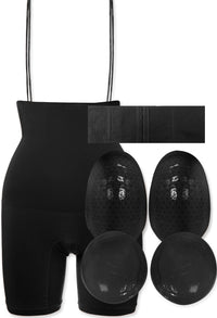 憧れの砂時計シルエットに！シェイピングショーツ＆ウエストニッパー＆パッド2種 セット