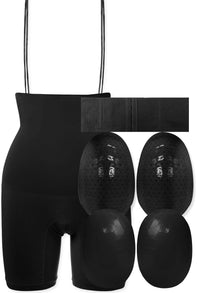 憧れの砂時計シルエットに！シェイピングショーツ＆ウエストニッパー＆パッド2種 セット